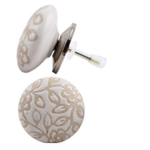 มือจับตู้เซรามิกแบบอุตสาหกรรม ลายสลักแบบดิสเทรส สำหรับลิ้นชัก ตู้เสื้อผ้า ห้องนอน ห้องนั่งเล่น ห้องครัว ตู้เสื้อผ้า ใช้งานง่าย - Product Image 2