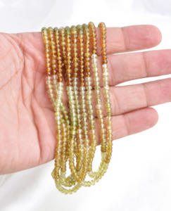 ลูกปัดโกรสซูลาร์การ์เนตทรงรอนเดลล์คุณภาพสูง, ลูกปัดโกรสซูลาร์การ์เนตสำหรับทำเครื่องประดับอัญมณีชั้นดี - Product Image 5