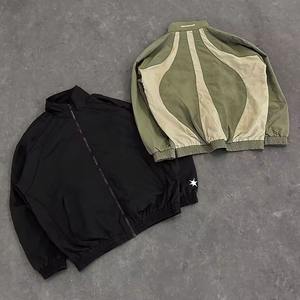 Ensemble de survêtement personnalisé pour homme, veste coupe-vent légère en nylon, blocs de couleur, jogging, sweat-shirt à capuche, ensemble de jogging, fabricant - Product Image 2