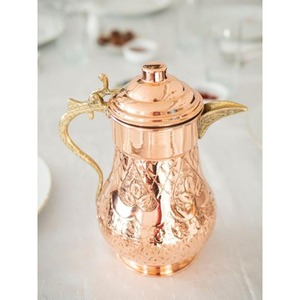 <b>Copper</b> <b>jug</b> crafted using traditional hand hammering method ensuring durability beauty and pure water storage daily use - Product Image 3