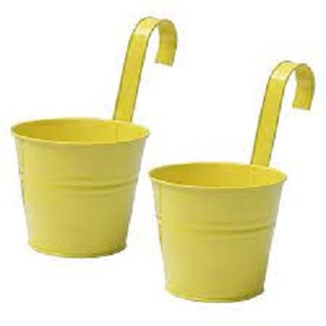 Jardinière suspendue élégante en étain Jardinière suspendue en métal Jardinière suspendue en métal galvanisé Jardin vertical et balcon - Product Image 4