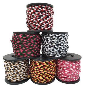 Rubans en satin tressés double face de 6 mm, 6 couleurs, 100 % polyester, pour chaussures et bracelets, vente en gros artisanale - Product Image 1