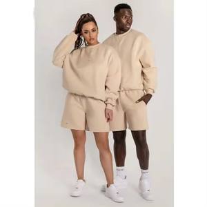 Chándal 2025 Unisex con logotipo personalizado, conjunto de chándal de 2 piezas, Sudadera corta transpirable de secado rápido y chándal para hombre - Product Image 3