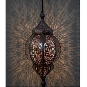 Azora Industries Lustre en fer de luxe Suspension ronde moderne pour salle à manger et salon Objets décoratifs pour la maison - Product Image 5