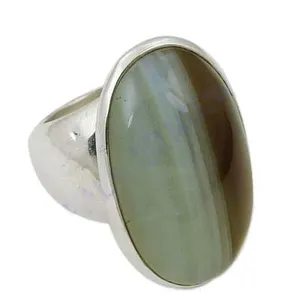 925 Sterling <b>Silver</b> Women's <b>Ring</b> with Oval Cut Gemstone <b>Statement</b> Boho Cluster <b>Ring</b> Fine Jewelry for Promises and Occasions - Product Image 1