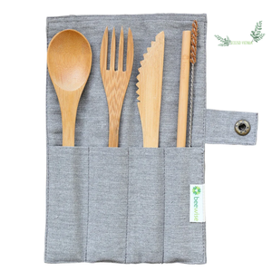 Best Selling Bamboo Cutlery Set/ Bamboo Cutlery Set Travel /Bamboo Cutlery Set With Logo High Quality and Wholesale in Vietnam - Product Image 1