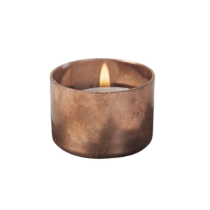 Juego de tres contenedores de velas de forma redonda, tarro contenedor de velas de cobre hecho a mano para accesorios de decoración de boda - Product Image 2