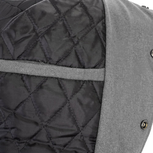 Varsity Letterman Jacket Cuerpo de lana gris Mangas de cuero blanco Classic High School CollegeBaseballjacket para hombres DDP Shipping - Product Image 5