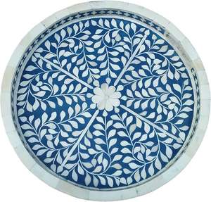 Mesa decorativa comida frutas bandeja para servir alta calidad producto hecho a mano Mesa decorativa madre de perla bandeja uso fabricante - Product Image 6