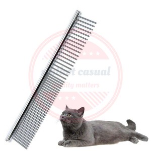 Peine antipulgas para perros de acero inoxidable Greyhound, herramientas y peines profesionales para el cuidado del cabello de mascotas al por mayor - Product Image 4