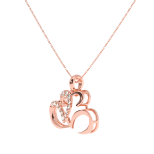 จี้เพชรหัวใจสามดวง0.14กะรัต ajretail-EF สี VS ความชัดเจน - Product Image 5