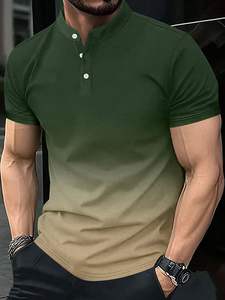 เสื้อฮู้ดดี้ผู้ชายทรงหลวม แขนสั้น ผ้าถักเนื้อผ้าฝ้าย 100% ลายเรียบ สไตล์ลำลองสุดหรู ป้องกันรอยยับ สำหรับฤดูร้อน - Product Image 3