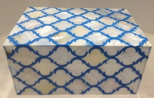 2023 Handmade Eco-Friendly Mother Pearl Rectangle Storage Box Custom Logo Multipurpose for Tea Bags <b>Sweet</b> Boxes Wholesale Price - Product Image 4