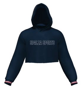 OEM personalizado bordado hombres moda y elegante ropa exterior capucha rayas laterales hombres recortada Sudadera con capucha algodón serigrafía sudaderas con capucha - Product Image 2