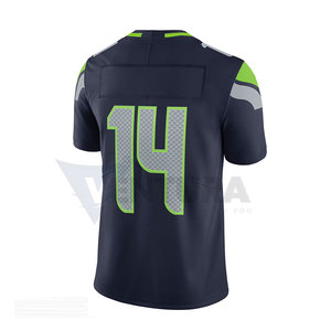 Maillot de football américain personnalisé pour homme, 100% polyester respirant, manches courtes, conçu pour les fans d'équipe - Product Image 2