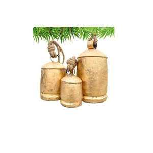 ระฆังวัวทองเหลืองสไตล์วินเทจทำด้วยมือแบบพรีเมี่ยมโบราณเรโซโนเหล็กก่อสร้างแบบชนบททนทาน - Product Image 3