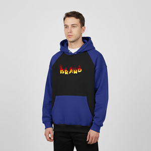 Sudadera con Capucha Extra Grande de Alta Calidad, 100% Algodón, Hombros Caídos, para Hombre, con Logotipo Personalizado, Ecológica, Resistente al Viento, para Invierno - Product Image 1