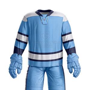 Tenues de hockey sur glace personnalisables les plus populaires, ensembles grande taille, respirantes et à séchage rapide pour adultes - Product Image 5