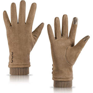 Guantes de Fútbol Americano para Invierno, Cálidos, de Algodón Jacquard, con Forro Interior Suave, Transpirables, con Pantalla Táctil, para Uso Diario Informal - Product Image 1