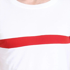 เสื้อยืดลำลองคอกลมสำหรับผู้ชายผ้าโพลีเอสเตอร์/ ผ้าฝ้ายสีพื้นพิมพ์ลายไซส์ใหญ่เสื้อผ้าแขนสั้นย้อมสีเป็นมิตรต่อสิ่งแวดล้อมสำหรับฤดูร้อน - Product Image 6