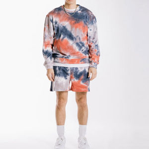 Hombres de moda Tie Dye sudadera al por mayor Venta caliente Casual Tie Dye sudadera Original Algodón ligero pulóver sudaderas con capucha - Product Image 5