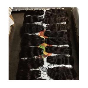 Paquets de cheveux humains vietnamiens bruts de gros, tissage de paquets de cheveux vierges à cuticules alignées, cheveux humains doublement étirés bon marché - Product Image 2