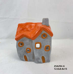 Wholesale Ceramic Village Colorful Handmade <strong>Cottage</strong> Houses Home <strong>Pottery</strong> Desktop Ornament - Product Image 4