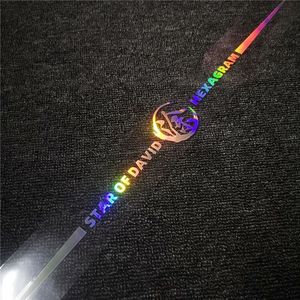 Car Sticker 65CM Six-Pointed Star Laser Reflective Decal for Car Body Fuel Tank <b>Cover</b> Colorful Creative Decorative Sticker - Product Image 3