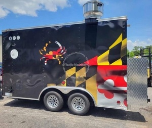 Remolques de comida de 14 pies, equipo de servicio completamente comercial, tienda de helados de cocina, cabina de comida, remolque de café, camión de comida móvil - Product Image 3