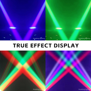 Luz Móvil de Cabeza con Haz de 100W, LED para Escenario, Láser Verde, Tira LED RGBW 4en1, Efecto de Luz para Discoteca, Conciertos, Espectáculos, Patrones para Fiestas y Escenarios - Product Image 3