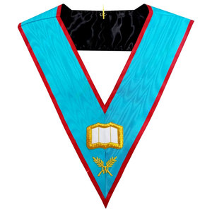 2025 Masonic Regalia Collar bordado de AASR Orator Insignia de cuero cosida - Product Image 2