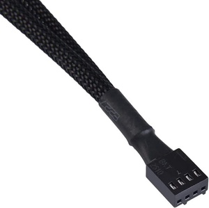 블랙 슬리브 꼰 팬 분배기 케이블 Y 분배기 컴퓨터 PC 팬 용 1 ~ 2 변환기 전자 전원 케이블 - Product Image 1