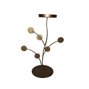 Portavelas Decorativo de Metal, Moderno Soporte de Hierro para Velas con Diseño de Hojas para Decoración del Hogar, Mesa, Bodas, Eventos y Hoteles - Product Image 1