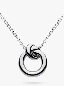 Nuevo modelo minimalista Luna colgante collar media luna forma Acero inoxidable Cadena de plata joyería de moda - Product Image 2