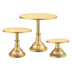 Soporte de pastel de latón dorado de 12 pulgadas para bodas, fiestas, cumpleaños, aniversarios para muestras de recepción de postres - Product Image 4