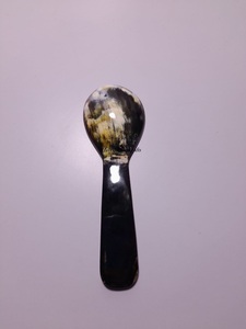 Javed Artesanías Cuchara de cuerno de búfalo pulido Cuchara de café de estilo náutico para uso doméstico y en la cocina para mesa - Product Image 5