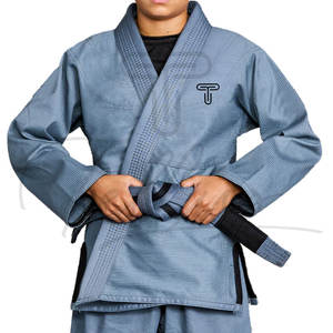 Kimono de karaté pour garçons de haute qualité, personnalisé, durable, pour l'entraînement, lavé, extensible, avec logo sur le devant - Product Image 2