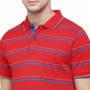 Polo de manga corta para hombre adulto con bolsillo frontal, ropa informal de algodón con cuello vuelto, Polo ajustado regular - Product Image 4