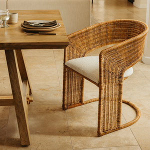 Silla de ratán tejida a mano Bohemia más vendida, silla de ocio ecológica para el hogar, apartamento al aire libre, diseño de Vietnam para sala de estar - Product Image 1