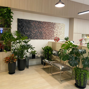 Làm bằng tay 3D rắn gỗ Cube âm thanh khuếch tán Tùy chỉnh màu xanh lá cây tường trang trí Bảng điều khiển nghệ thuật Deco phong cách cho trang trí nội thất tường nghệ thuật - Product Image 3