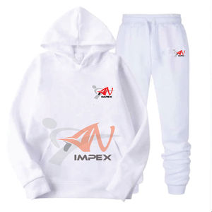 Chándal de alta calidad con logotipo impreso personalizado para hombre, chándal ecológico para uso en el gimnasio de talla grande - Product Image 2