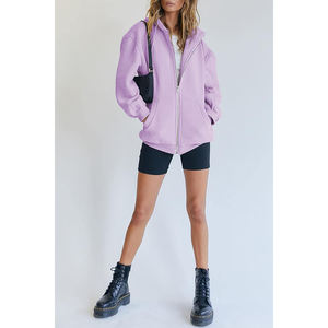 2025 nouveauté respirant femmes sweat à capuche court Logo personnalisé hiver haut tricoté avec capuche Streetwear Style quantité minimale de commande bas - Product Image 4