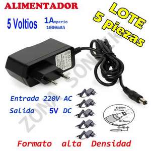 Pack de 5 Adaptateurs Secteur DC 5V 1A Certifiés ROHS pour Ordinateur de Bureau - Product Image 1