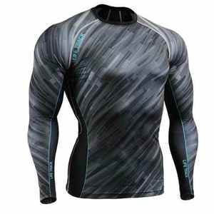 Mma Rash Guard Polyester Jiu Jitsu Rashguard Couleur personnalisée à manches courtes Rash Guard pour hommes - Product Image 4