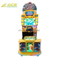 Simulateur de course de moto à monnayeur ACS en métal et fibre de verre, machine de jeu d'arcade commerciale pour enfants 110/220V