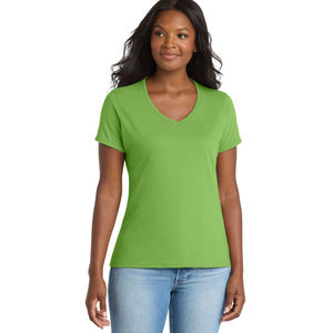 Buy Women Short Sleeve <b>T</b> <b>Shirt</b> Soft Breathable Fabric Casual V Neck Tee <b>for</b> Daily Wear Custom <b>Ladies</b> <b>Summer</b> Top - Product Image 1