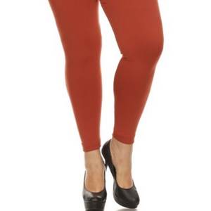 Mallas de Modal de color sólido para mujer, mallas Capri de talla grande para entrenamiento, pantalones cortos básicos adelgazantes informales de alta elasticidad - Product Image 2
