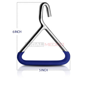 ตะขอเกี่ยวแบบสองหูจับพร้อมโซ่สแตนเลสเยอรมัน อุปกรณ์สัตวแพทย์สำหรับการคลอดสัตว์ ใช้ซ้ำได้ - Product Image 3