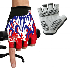 Guantes de Ciclismo de medio dedo para entrenamiento, ejercicio, ciclismo, levantamiento de pesas, gimnasio, uso con función a prueba de viento - Product Image 1
