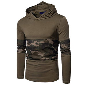 Sudadera con capucha estilo camuflaje para hombre, Sudadera con capucha de lana con hombros caídos de manga larga de gran tamaño, sudadera con capucha de moda con bolsillo - Product Image 1